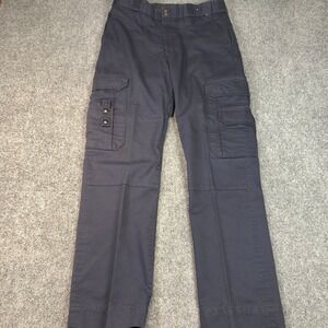 Perfection Fit Matrix Series Men Navy Cargo Pants Performance Cotton Blends 32R
